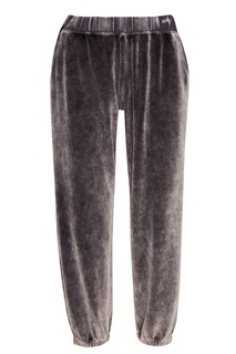 Серые брюки из хлопкового бархата T by Alexander Wang