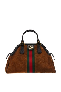 Коричневая сумка из замши Re(Belle) Gucci