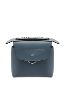 Синий кожаный рюкзак Back to School Fendi