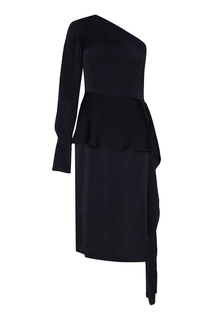 Черное платье на одно плечо Stella Mc Cartney