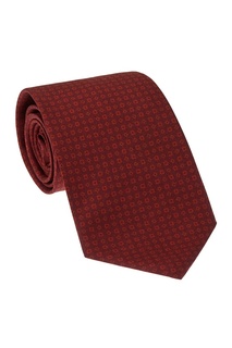 Бордовый шелковый галстук Cesare Attolini