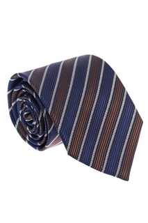 Шелковый галстук с комбинированными полосками Ermenegildo Zegna