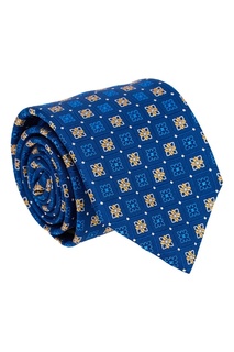 Шелковый галстук с контрастным орнаментом Canali