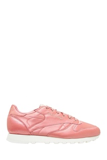 Розовые атласные кроссовки Reebok
