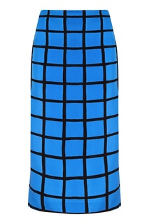 Шелковая юбка в клетку Diane von Furstenberg