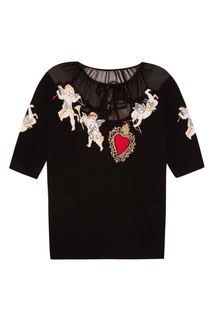 Джемпер с аппликацией Dolce & Gabbana