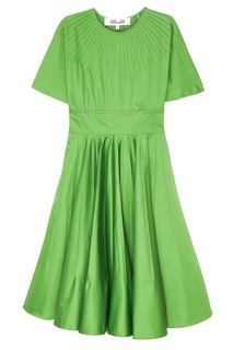Зеленое платье из хлопка Diane von Furstenberg
