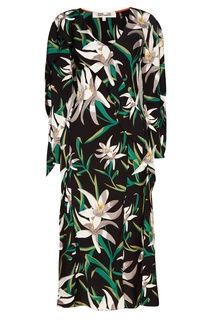 Шелковое платье с лилиями Diane von Furstenberg