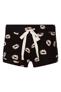 Черные шорты с принтом губ PJ Salvage