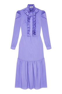 Фиолетовое платье с оборками ЛИ ЛУ