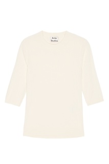 Белый джемпер в рубчик Iza Rib Acne Studios