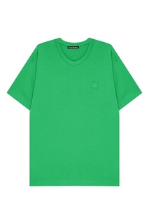Зеленая хлопковая футболка Nash Acne Studios