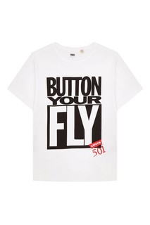 Белая футболка SS SURPLUS GRAPHIC TEE BUTTON YO Levis®