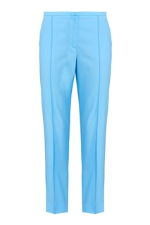 Голубые шерстяные брюки Nina Ricci