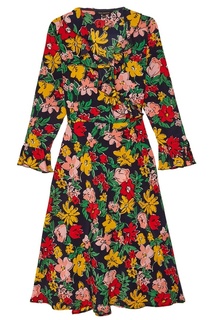 Шелковое платье с цветочным принтом Tara Jarmon