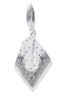 Белый хлопковый платок Dolce & Gabbana