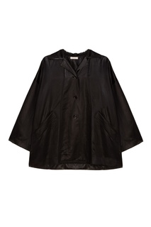 Короткий черный плащ Nina Ricci