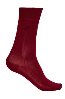 Бордовые носки из хлопка Brioni