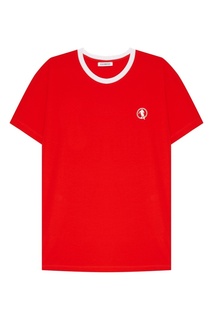 Красная футболка с кантом Dirk Bikkembergs