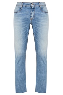 Голубые выбеленные джинсы Dirk Bikkembergs