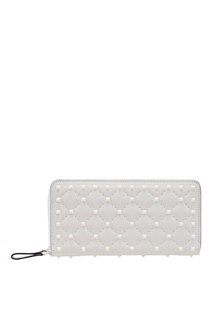 Белый кошелек с шипами Valentino