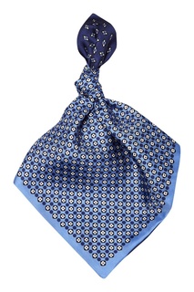 Синий шелковый платок Ermenegildo Zegna