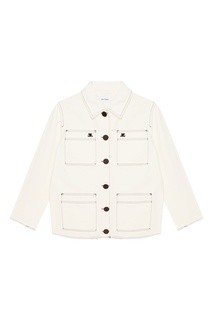 Белая куртка-карго из хлопка Courreges