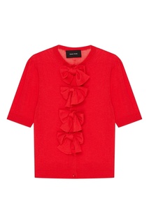 Красный топ с бантами Simone Rocha