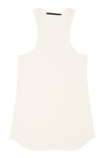 Белая удлиненная майка Haider Ackermann