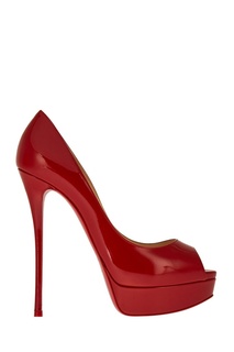 Красные лакированные туфли Fetish Peep 150 Christian Louboutin