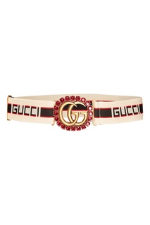 Эластичный ремень с пряжкой GG Gucci