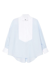 Хлопковая рубашка «смокинг» Mm6 Maison Margiela