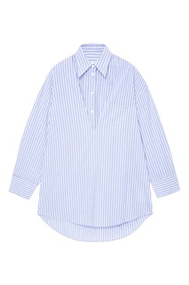 Хлопковая рубашка в полоску Mm6 Maison Margiela
