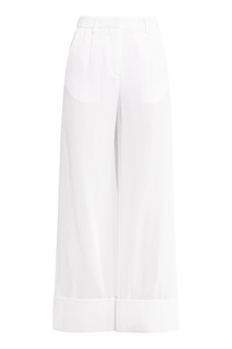 Широкие белые брюки Mm6 Maison Margiela