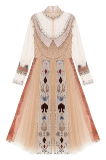 Пышное платье с отделкой Valentino