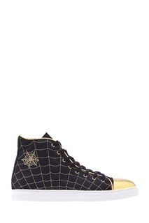 Кеды из хлопка и кожи Web High Tops Charlotte Olympia