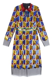 Платье с пайетками Gucci