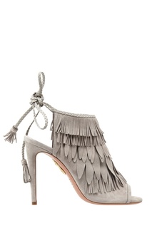 Замшевые босоножки Pocahontas 105 Aquazzura