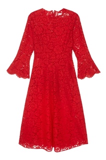 Закрытое кружевное платье Valentino