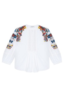 Блузка с вышивкой Valentino
