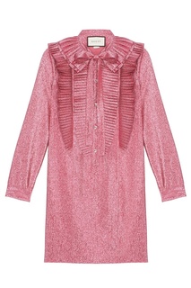 Платье с плиссировкой Gucci