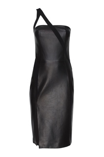 Кожаное платье Mugler