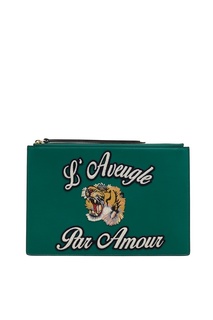 Кожаный клатч LAveugle par Amour Gucci