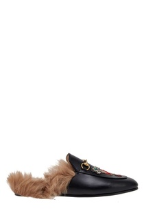 Комбинированные слиперы Princetown Gucci