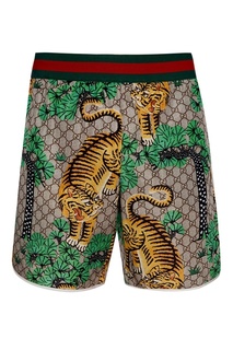 Шорты с принтом Gucci