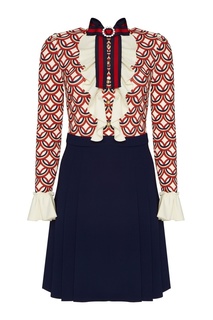 Комбинированное платье Gucci