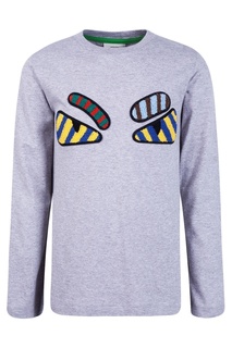Хлопковый лонгслив Fendi Children