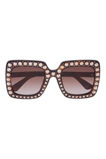 Солнцезащитные очки с кристаллами Gucci