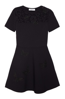 Платье с кружевной кокеткой Valentino