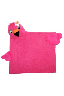 Розовое полотенце с капюшоном Zoocchini